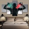 Color Rave - Movie 5 Panel Canvas Art Wall Decor