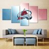 Colorado Avalanche Logo - Sport 5 Panel Canvas Art Wall Decor