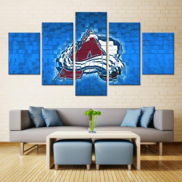 Colorado Avalanche Nhl Team - Sport 5 Panel Canvas Art Wall Decor