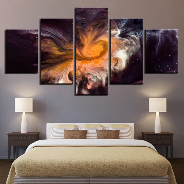 Colorful Cloud 1 - Nature 5 Panel Canvas Art Wall Decor