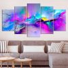 Colorful Extra Large 2 - Abstract 5 Panel Canvas Art Wall Decor