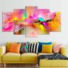 Colorful Extra Large - Abstract 5 Panel Canvas Art Wall Decor