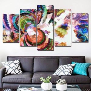 Colorful - Abstract 5 Panel Canvas Art Wall Decor