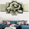 Colourful Flowers 13 - Nature 5 Panel Canvas Art Wall Decor