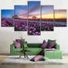 Colourful Flowers 18 - Nature 5 Panel Canvas Art Wall Decor