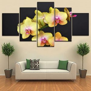 Colourful Flowers 20 - Nature 5 Panel Canvas Art Wall Decor