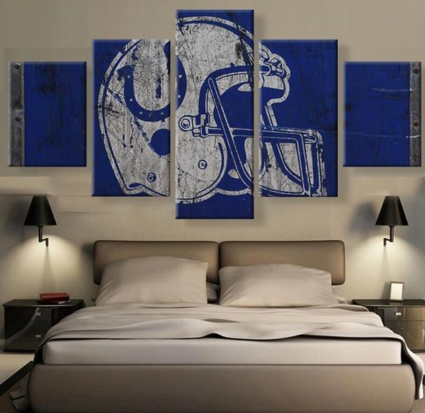 Colts Fans - Sport 5 Panel Canvas Art Wall Decor