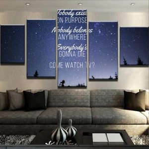 Come Watch Tv - Cartoon 5 Panel Canvas Art Wall Decor