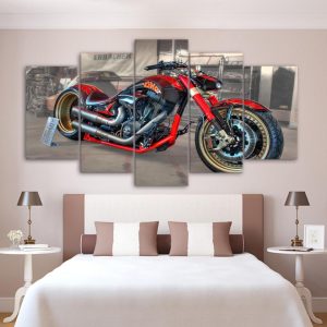 Concept Motorcycle - Automative 5 Panel Canvas Art Wall Decor