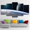 Cosmic Planet - Space 5 Panel Canvas Art Wall Decor