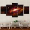 Cosmic Planetary Vortex 2 - Space 5 Panel Canvas Art Wall Decor