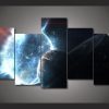 Cosmos Galaxy Star - Space 5 Panel Canvas Art Wall Decor