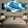 Cronulla Sharks NRL Football - 5 Panel Canvas Art Wall Decor