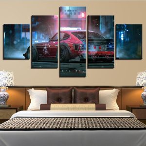 Cross-Country Motorcycle 12 - Automative 5 Panel Canvas Art Wall Decor