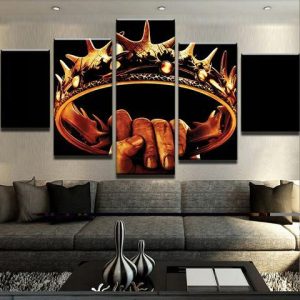 Crown - Abstract 5 Panel Canvas Art Wall Decor