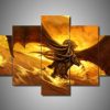 Cthulhu Mythos 3 - Abstract 5 Panel Canvas Art Wall Decor