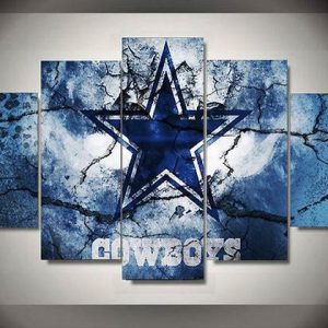 Dallas Cowboys 4 Sport - 5 Panel Canvas Art Wall Decor