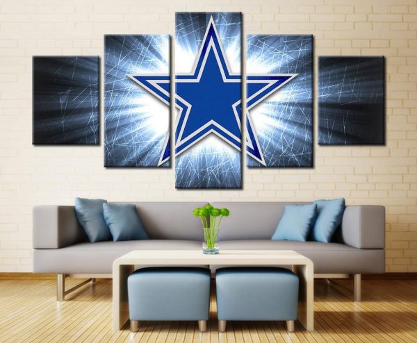 Dallas Cowboys 5 Sport - 5 Panel Canvas Art Wall Decor