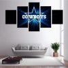 Dallas Cowboys Logo Poster Football - 5 Panel Canvas Art Wall Decor