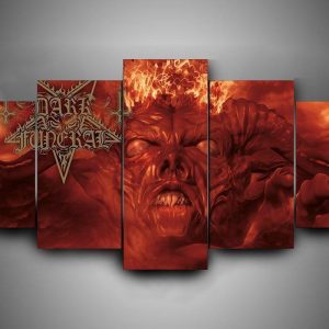 Dark Funeral 2 - Music 5 Panel Canvas Art Wall Decor