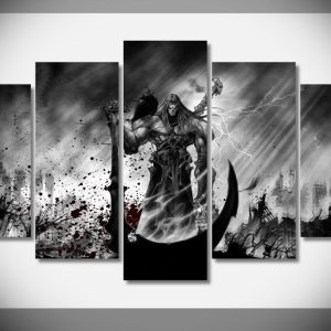 Darksiders Death Gaming - 5 Panel Canvas Art Wall Decor