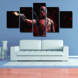 Deadpool 51 - Dc 5 Panel Canvas Art Wall Decor