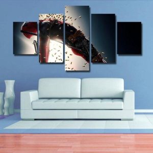 Deadpool V - Dc 5 Panel Canvas Art Wall Decor