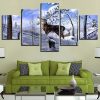 Deer 15 - Animal 5 Panel Canvas Art Wall Decor