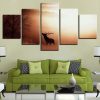 Deer 26 - Animal 5 Panel Canvas Art Wall Decor