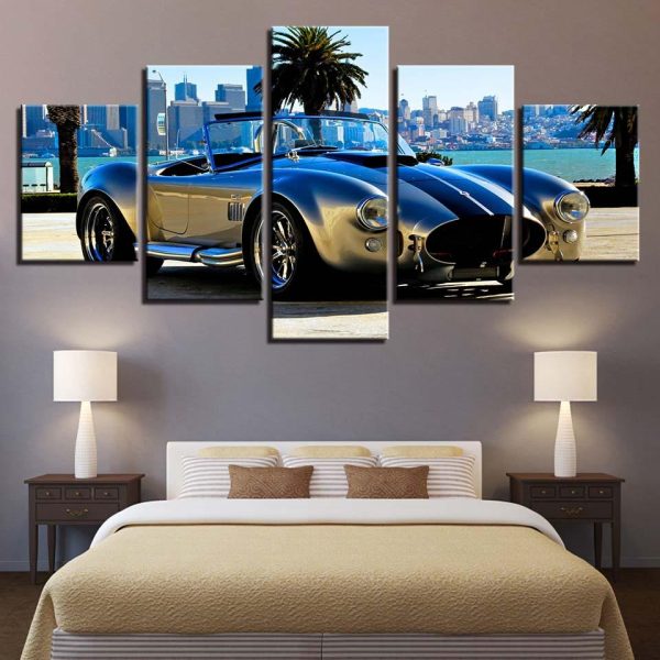 Deluxe Sports Car - Automative 5 Panel Canvas Art Wall Decor