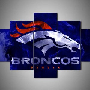 Denver Broncos Sport - 5 Panel Canvas Art Wall Decor