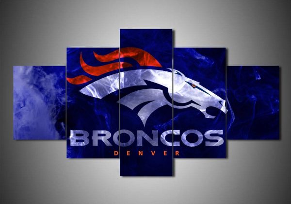 Denver Broncos Sport - 5 Panel Canvas Art Wall Decor