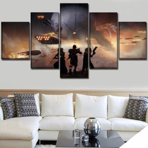 Destiny 2 At Universe Game - 5 Panel Canvas Art Wall Decor