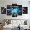 Detroit Lions 9 Sport - 5 Panel Canvas Art Wall Decor