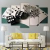 Dice Poker Flush - Sport 5 Panel Canvas Art Wall Decor