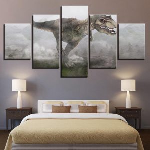 Dinosaur 13 - Animal 5 Panel Canvas Art Wall Decor