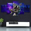 Dire Werewolf Skin Fortnite Gaming - 5 Panel Canvas Art Wall Decor