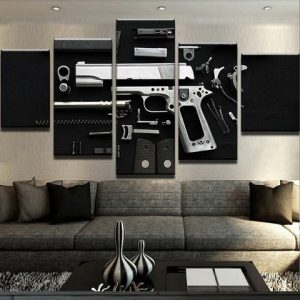 Disassembled - Army 5 Panel Canvas Art Wall Decor