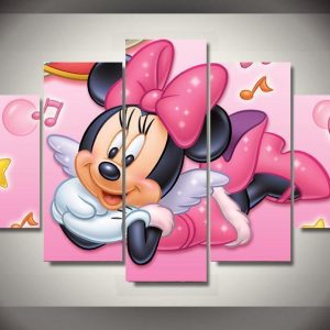 Disney Character: Minnie Mouse Disney - 5 Panel Canvas Art Wall Decor