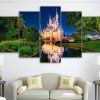 Disney World Cinderella’s Castle Disney - 5 Panel Canvas Art Wall Decor