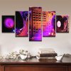 Dj Console Instrument Mixer - Music 5 Panel Canvas Art Wall Decor