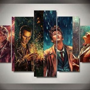 Doctor Who 7 - Movie 5 Panel Canvas Art Wall Decor