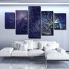 Doctor Who Tardis Movie - 5 Panel Canvas Art Wall Decor