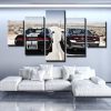 Dodge Muscle 1 - Automative 5 Panel Canvas Art Wall Decor