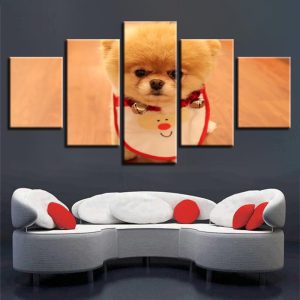 Dog 30 - Animal 5 Panel Canvas Art Wall Decor