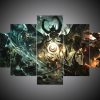 Dota 1 - Gaming 5 Panel Canvas Art Wall Decor