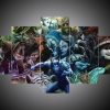 Dota 5 - Gaming 5 Panel Canvas Art Wall Decor