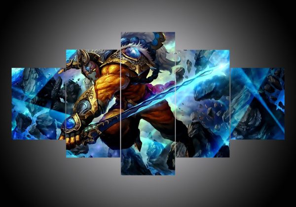 Dota 6 - Gaming 5 Panel Canvas Art Wall Decor