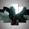 Dragon 7 - Abstract 5 Panel Canvas Art Wall Decor