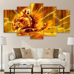 Dragon Ball 06 - Anime 5 Panel Canvas Art Wall Decor